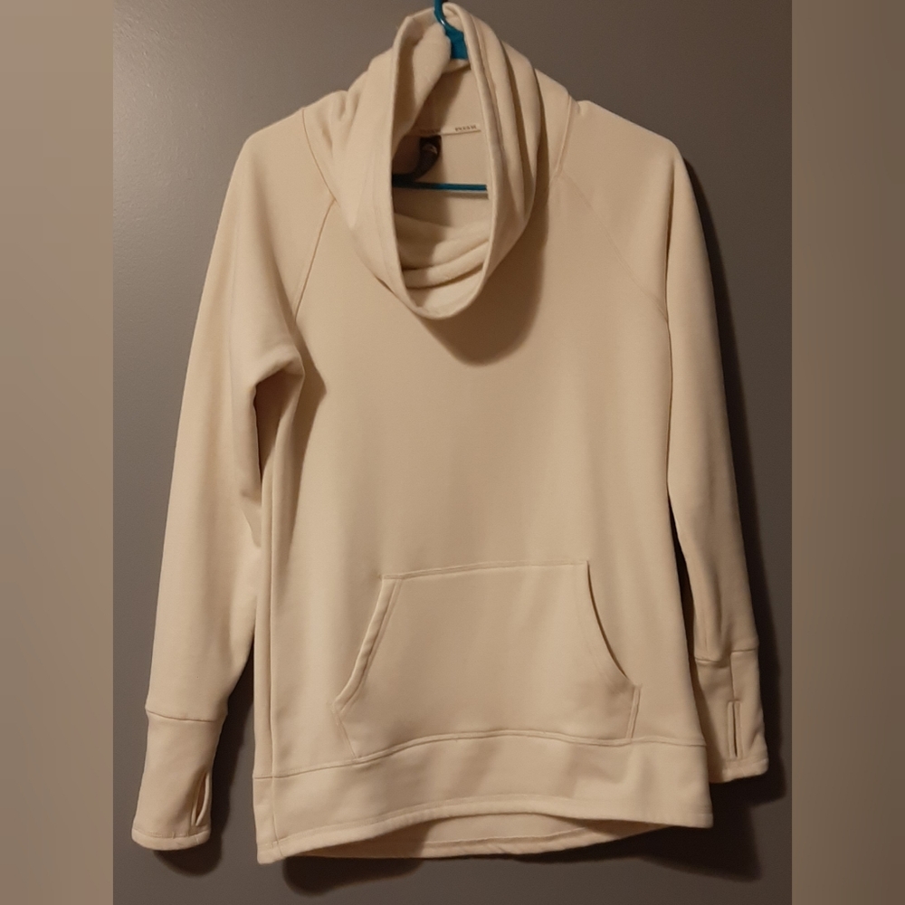 RBX Active Athletic Tunic Cowlneck Sweater Vanilla